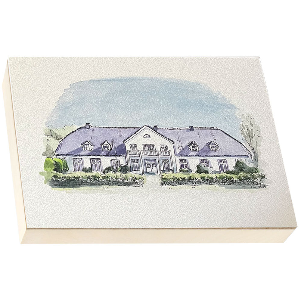 Einzigartiger Urban Sketch vom eigenen Haus