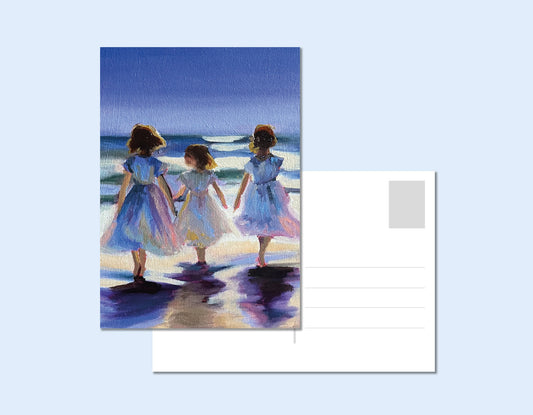 Postcard "Three Girls"